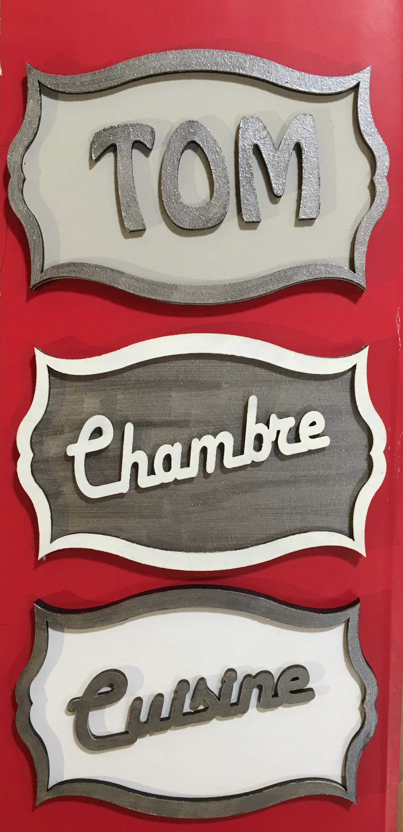 étiquette porte bois personnalisée