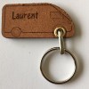 Porte-clés cuir naturel&nbsp;camion