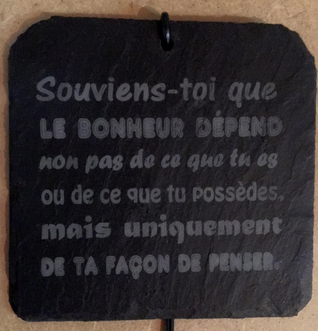 Souviens-toi que le bonheur dépend non pas