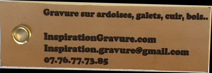 Etiquette bagages cuir personnalisée