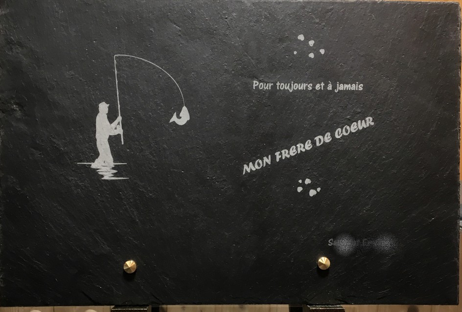 Ardoise funéraire Ami Pour toujours et à jamais