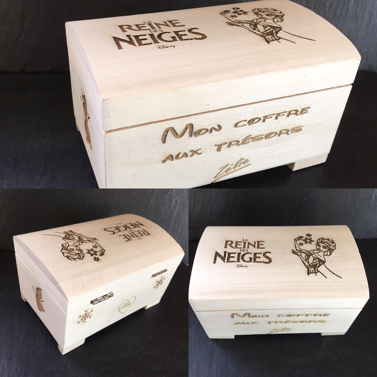 coffre bois gravé personnalisé