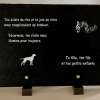 ardoise chien musique