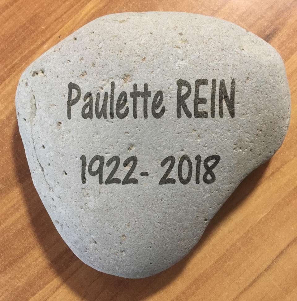 Véritable galet de Dordogne gravé, inaltérable