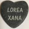 Galet gravé Coeur&nbsp;Lorea