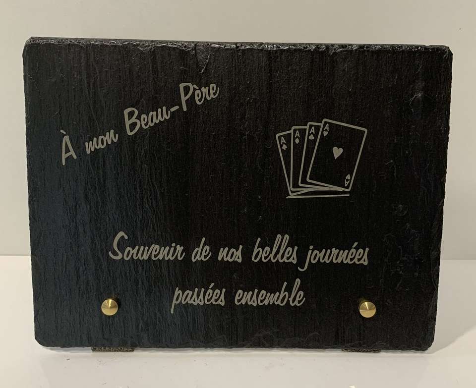 ardoise gravée 20x15 Souvenir belles journées