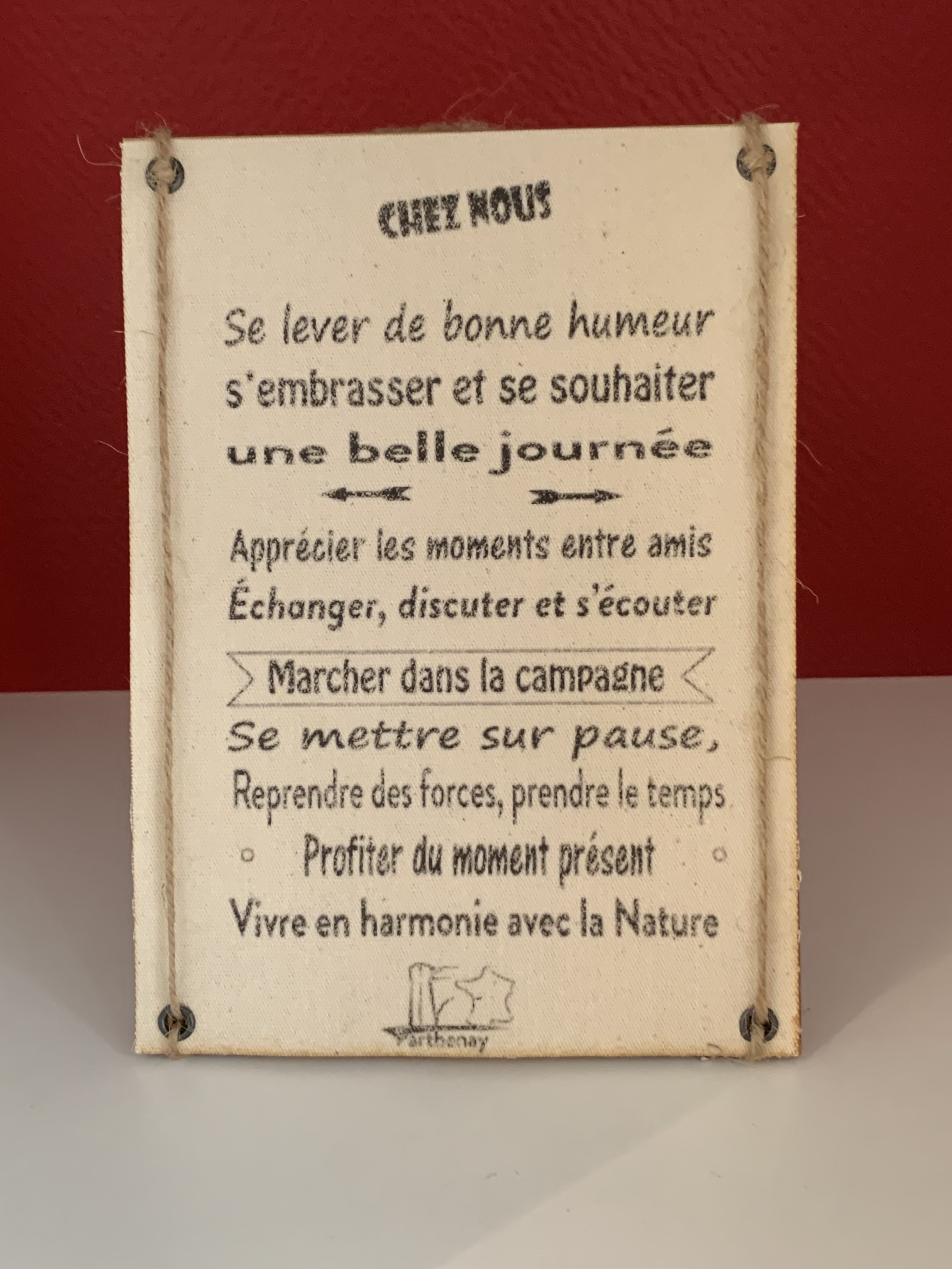 Citation positive personnelle "Chez Nous"